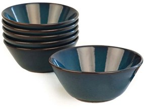 Μπωλ Σερβιρίσματος (Σετ 6Τμχ) 275KRM1908 14cm Dark Blue Hermia Κεραμικό