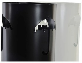 Ομπρελοθήκη DKD Home Decor 19 x 47 cm Λευκό Μαύρο Χάλυβας Ομπρέλα 19 x 19 x 47 cm (x2)