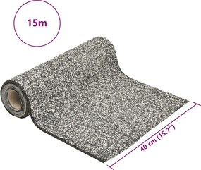 vidaXL Μεμβράνη Λίμνης με Όψη Πέτρας Γκρι 1500 x 40 εκ.