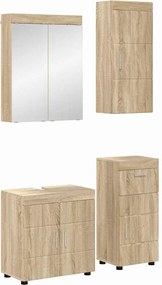 vidaXL Σετ Επίπλων Μπάνιου TULUM Δρύς Sonoma Επεξεργασμένο ξύλο
