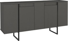 Μπουφές Orontes Megapap χρώμα ανθρακί 160x35,2x80εκ.