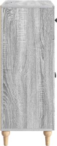 vidaXL Πλαϊνό γραφείο Γκρι Sonoma 66 x 34,5 x 90 εκ Επεξεργασμένο Ξύλο