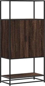 vidaXL Highboard καφέ δρυς Κατασκευασμένο ξύλο και μέταλλο