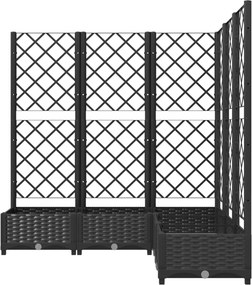 vidaXL Κήπος Μαύρο 120 x 120 x 121,5 cm