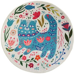 Χαλί Blue Cats 882CHL1647 Multi Conceptum Hypnose 140X140cm Round