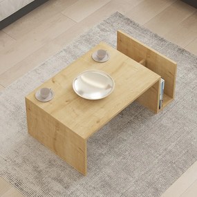 Τραπέζι σαλονιού Poko pakoworld σε oak απόχρωση 86.8x50x32,4εκ (1 τεμάχια)