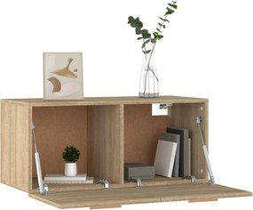vidaXL Ντουλάπι Τοίχου Sonoma Δρυς 80x35x36,5 εκ. Επεξεργασμένο Ξύλο