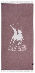 Πετσέτα Θαλάσσης 3906 85x170 Bordo-Ivory Greenwich Polo Club Θαλάσσης 85x170cm Μουσελίνα