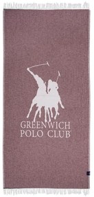 Πετσέτα Θαλάσσης - Παρεό 3906 85x170 Bordo-Ivory Greenwich Polo Club Θαλάσσης 85x170cm Μουσελίνα