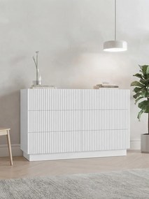 Συρταριέρα Liverti 6s-Λευκό