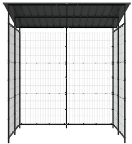 vidaXL Αποθήκη Ποδηλάτων Μαύρη 190 x 190 x 222 εκ. Ατσάλινη