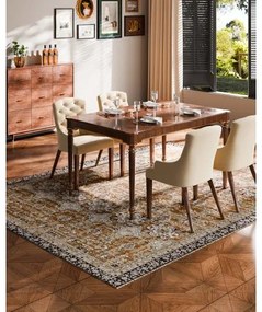 VEVOR Large Area Rug 8 x 10 ft Anti-Skid Indoor Floor Mat Vintage Brown Green