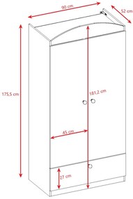 Ντουλάπα Babydreams Cartoon-Prasino-Formula