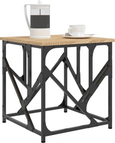vidaXL Τραπεζάκι Σαλονιού Sonoma Δρυς 45x45x47,5 εκ. Επεξεργασμ. Ξύλο