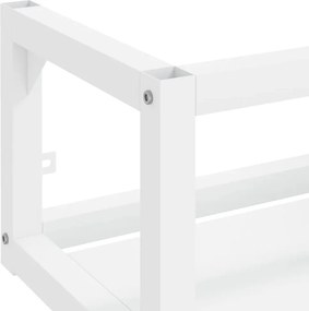 vidaXL Έπιπλο Μπάνιου Επιτοίχιο Λευκό 40 x 38 x 31 εκ. Σιδερένιο