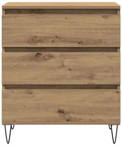 vidaXL Πλαϊνό γραφείο artisan δρυς 60 x 35 x 70 cm Επεξεργασμένο ξύλο
