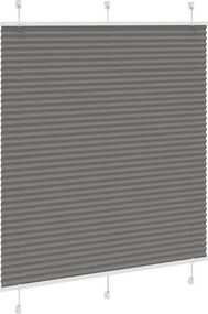 vidaXL Πλισέ περσίδα Ανθρακί 120x100 cm Πλάτος υφάσματος 119,4 cm