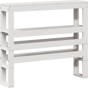 vidaXL Πλαίσιο Κρεβατιού Κεφαλάρι Λευκό 75x190εκ. Μασίφ Πεύκο