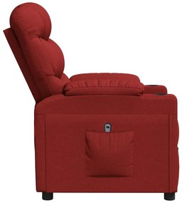 vidaXL Πολυθρόνα Ανακλ. Μπορντό Υφασμάτινη