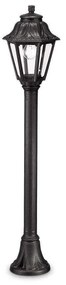 Φωτιστικό Δαπέδου Anna 101514 22x110cm 1xE27 23W Black Ideal Lux Resin