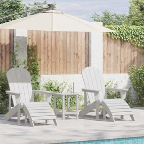 vidaXL Καρέκλα Κήπου 2 pcs Λευκό 83 x 74 x 92 εκ Πολυαιθυλένιο