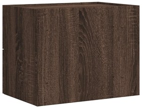 vidaXL Κομοδίνα Επιτοίχια 2 τεμ. Καφέ Δρυς 45x30x35 εκ.