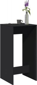 vidaXL Τραπέζι Μπαρ Μαύρο 51x50x103,5 εκ. Επεξ. Ξύλο