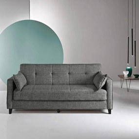 Καναπές-Κρεβάτι Τριθέσιος Agio AGIO.GRIGIO 215x80x88cm Dark Grey Ikone Casa