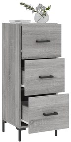 vidaXL Ντουλάπι Γκρι Sonoma 34,5x34x90 εκ. από Επεξεργασμένο Ξύλο