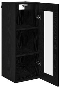 vidaXL Επιτοίχιο ντουλάπι Μαύρη Οξυά 34,5 x 34 x 90 εκ.