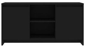 Έπιπλο Τηλεόρασης Μαύρο 102 x 37,5 x 52,5 εκ. από Μοριοσανίδα - Μαύρο