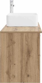 vidaXL Σετ Επίπλων Μπάνιου 2 τμχ. Artisan Δρυς Επεξεργασμένο Ξύλο