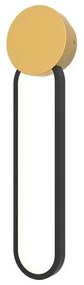 Απλίκα Φωτιστικό Τοίχου 49cm LED 13W IP20 3000K Zambelis-23103-Χρυσό 23103