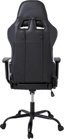 BF8350 Gaming Πολυθρόνα Γραφείου, Ανάκλιση Πλάτης έως 90°, Pu Μαύρο   1τμχ