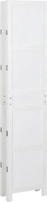 vidaXL Ρομδιβίδερ Πάνελ Λευκό 141,5 x 165 εκ. MDF