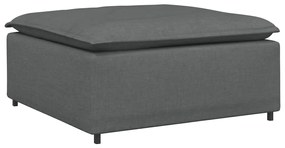 vidaXL Υποπόδιο Καναπέ Σκούρο Γκρι 100 x 100 x 48 εκ.