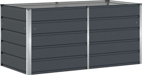 vidaXL Γλάστρα Ανθρακί 160 x 80 x 75 cm Ατσάλι