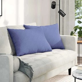 vidaXL Μαξιλάρι Καναπέ 2 pcs Μπλε τζην 70 x 50 cm ύφασμα