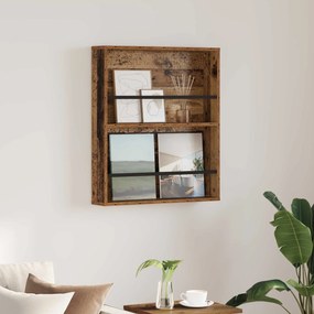 vidaXL Ράφι Περιοδικών Παλιό ξύλο 60 x 12 x 70 εκ Επεξεργασμένο ξύλο