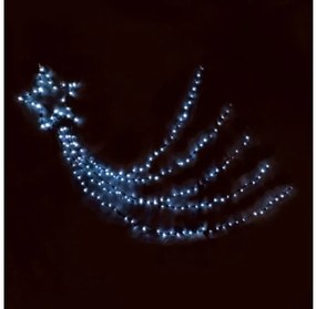 Χριστουγεννιάτικο Αστέρι με ουρά με 150 LED IP44 SHOOTING STAR ACA-X081502225-Λευκό X081502225