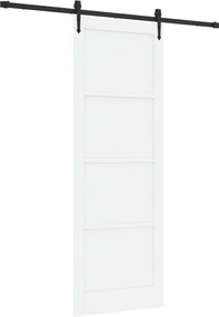 vidaXL Συρόμενη Πόρτα ORKDAL Λευκό και Μαύρο 83 x 232 εκ.