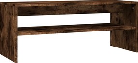 vidaXL Τραπεζάκι Σαλονιού Καπνιστή Δρυς 100x40x40 εκ. Επεξεργ. Ξύλο