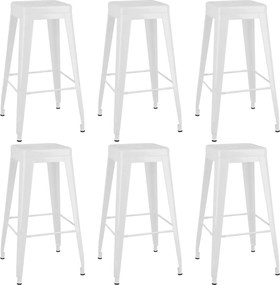 vidaXL Σετ Επίπλων Μπαρ 7 Τεμαχίων Λευκό