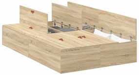 vidaXL Σκελετός Κρεβατιού Sonoma Δρυς 190 x 120 x 31.5 εκ.