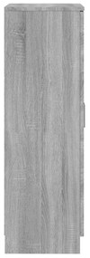vidaXL Παπουτσοθήκη Γκρι Sonoma 55x35x108 εκ. από Επεξεργασμένο Ξύλο