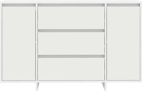 vidaXL Πλαϊνό γραφείο Λευκό 120 x 41 x 75 εκ. Επεξεργασμένο ξύλο