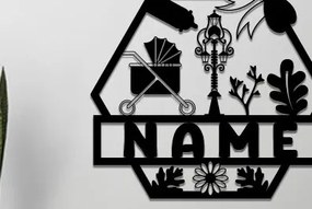 Σετ των 2 Intra απο ξύλο plywood 3mm-4mm πάχος Διακόσμηση Παιδικού Δωματίου Ονομαστική Πινακίδα Δίασταση 30x20 cm INTRAFABR-72636193