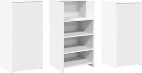 vidaXL Γραφείο υποδοχής Λευκό 155x50x103,5 εκ. Επεξεργασμένο Ξύλο