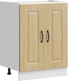 vidaXL Ντουλάπι βάσης νεροχύτη Kalmar Sonoma Δρυς 60x46x81,5 εκ.