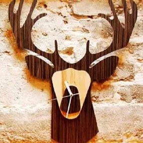 Intra απο ξύλο plywood 3mm-4mm πάχος – Πολυστρωματικό ξύλο ρολογιού τοίχου από ξύλο ελαφιού 10x10 cm INTRAVECTRY-MY558004